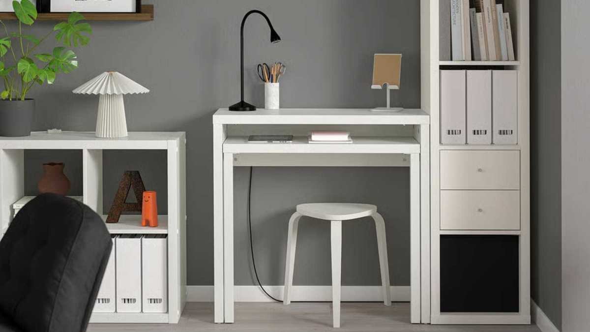 Transform Your WFH Setup with This Space-Saving Desk from IKEA