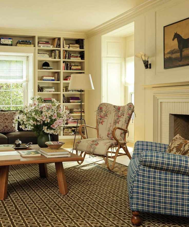 a spring cream bright living room by Heidi Caillier for Lulu and Georgia
