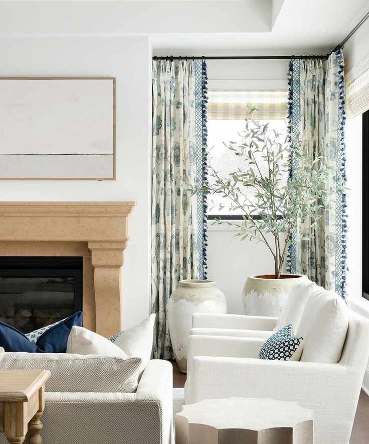 Warm white living room
