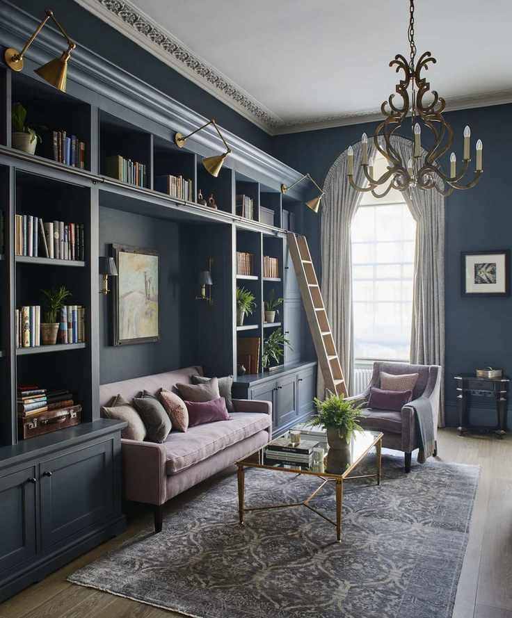 Library/book storage with couch by Sims Hilditch