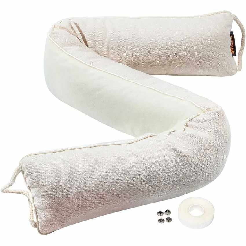 cream draft excluder