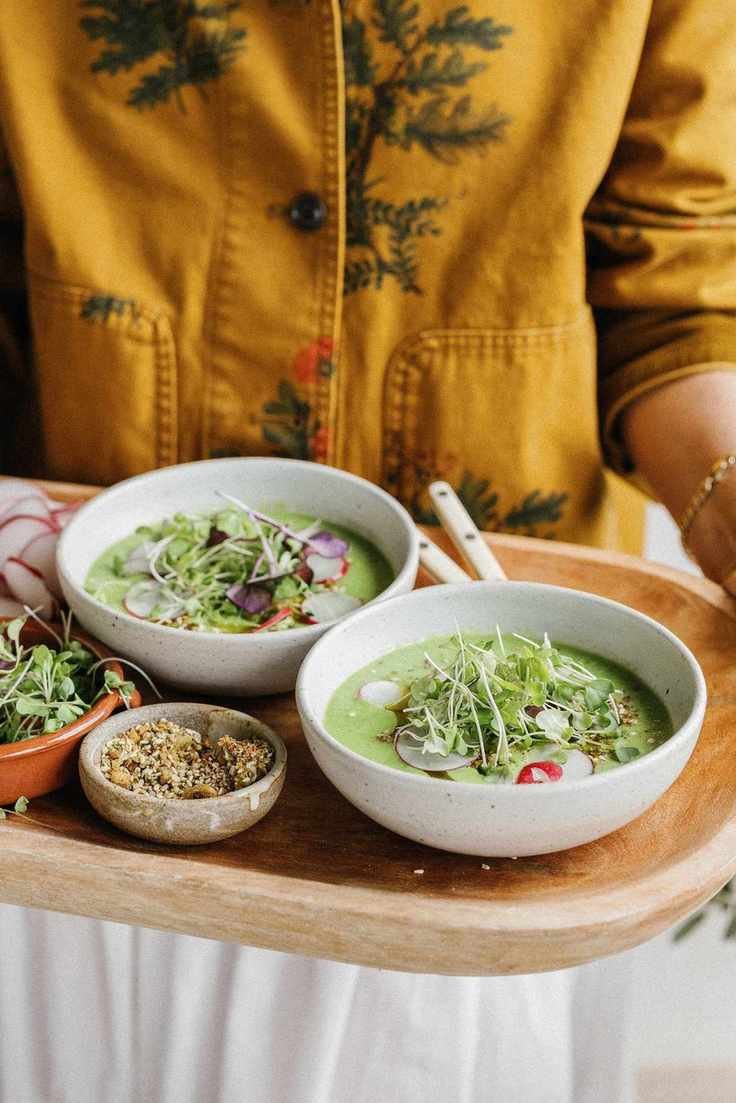 Refreshing Summer Delight: Spring Pea Gazpacho Recipe