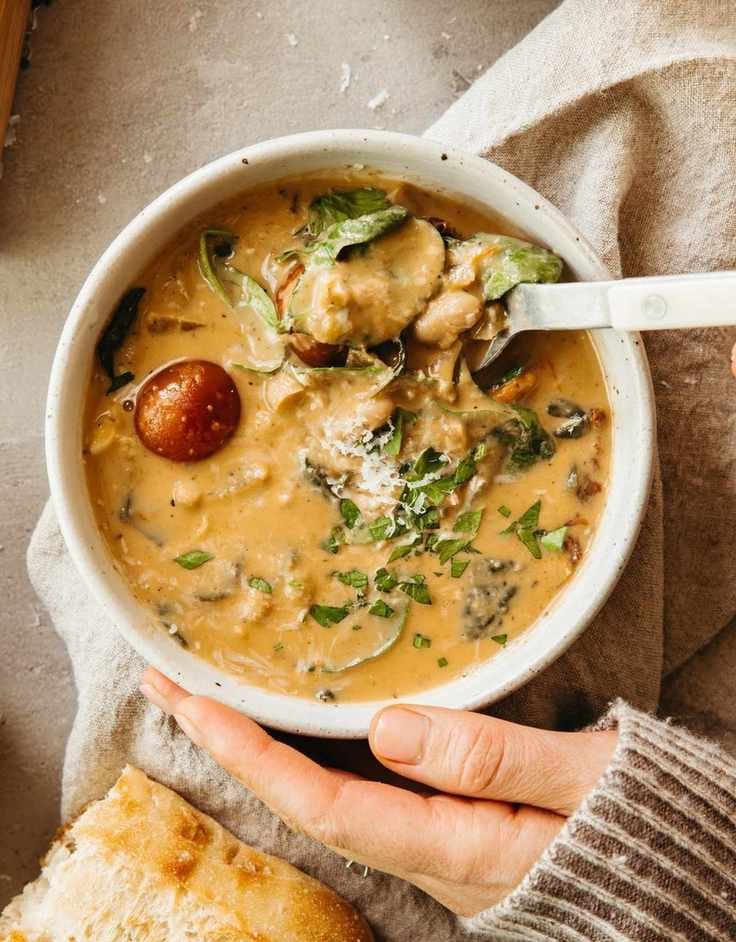 Cozy Up with Roasted Tomato and White Bean Soup for Dinner