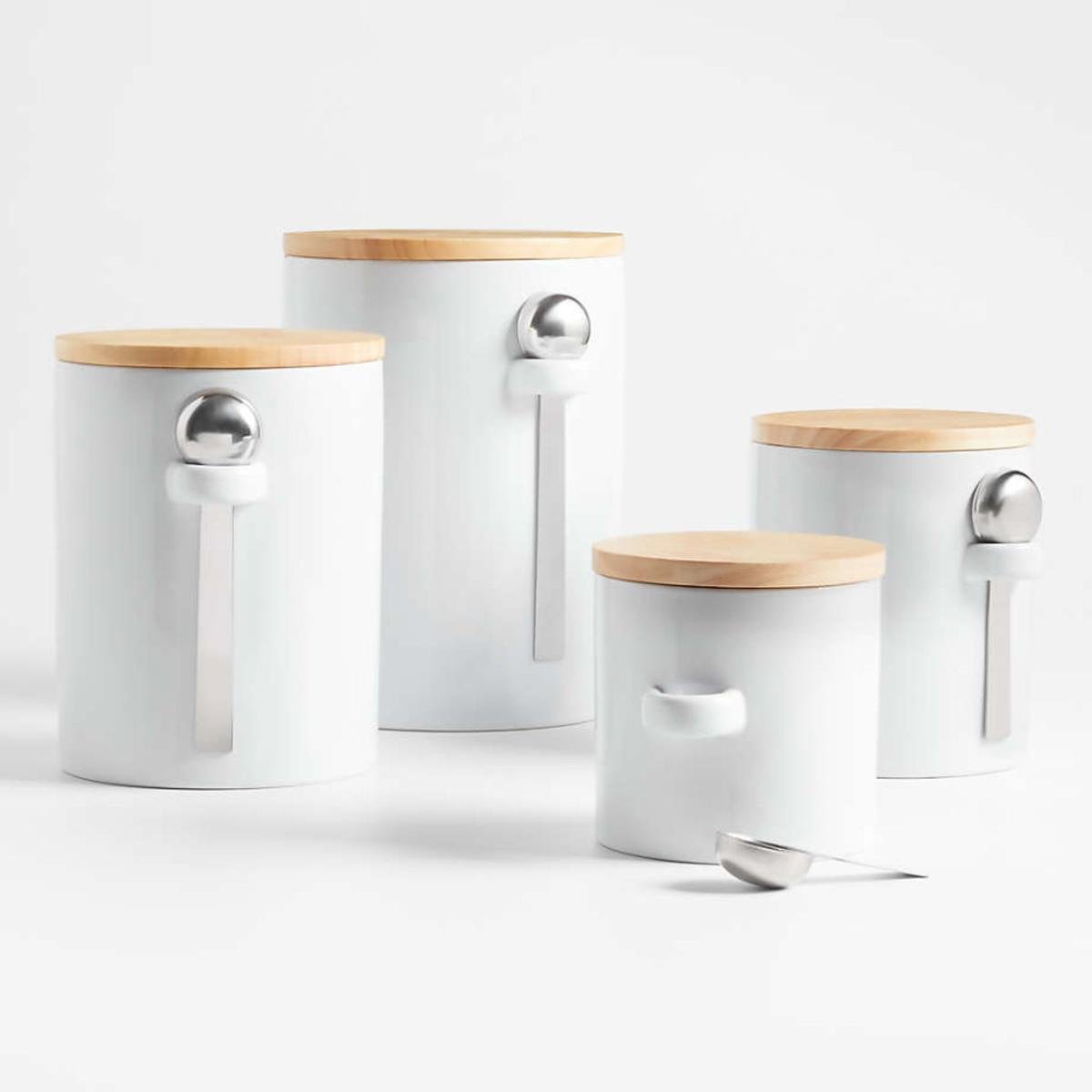 For Crate &amp;amp; Barrel Aspen Canisters with Scoops