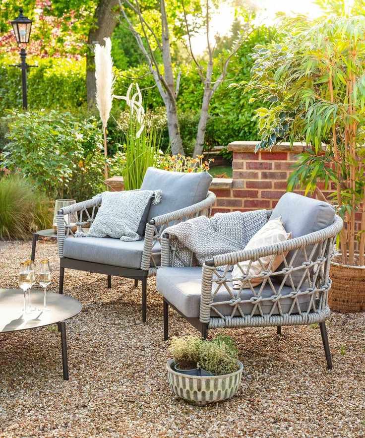 bridgman furniture on gravel