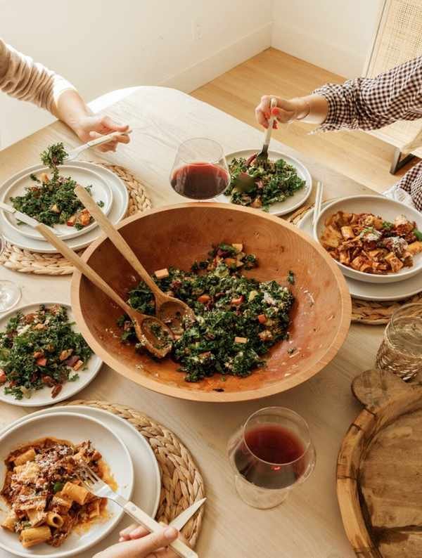 Cozy table featuring seasonal fall recipes.