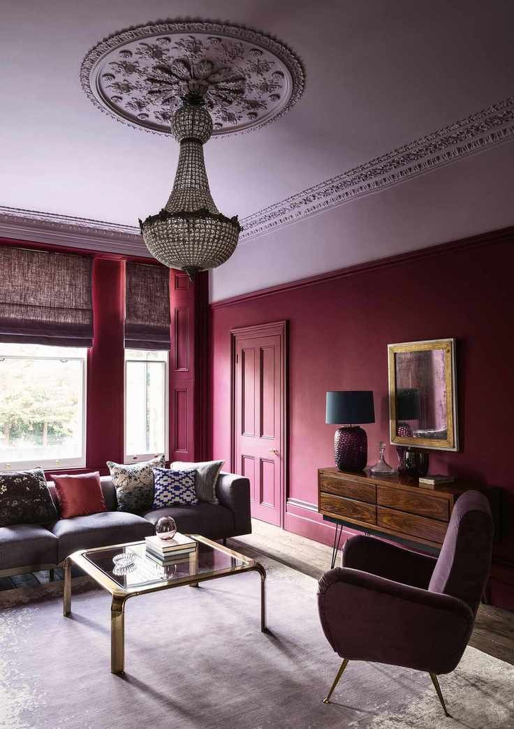 Purple ceiling
