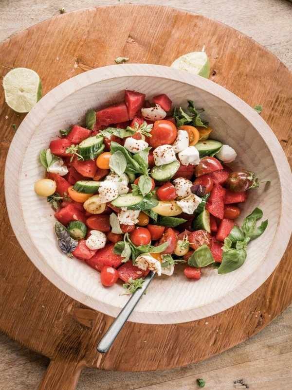 Watermelon Tomato Caprese Salad: A Refreshing Summer Delight