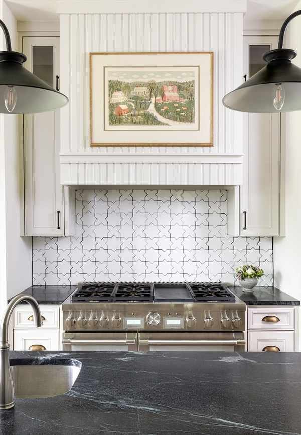 White kitchen.