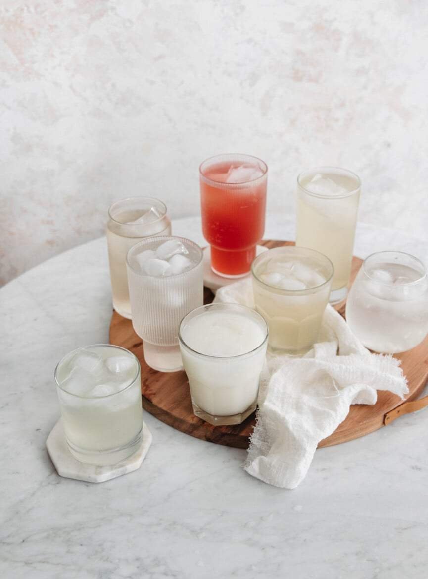 Glasses of sexy water.