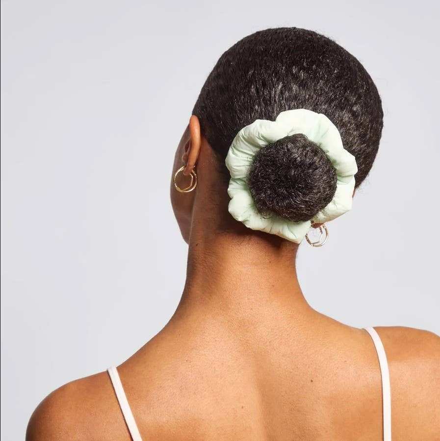 Garden Bouquet Cloud Scrunchies Set: 3-Piece Hair Tie Collection