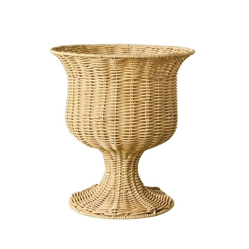 Rattan Outdoor Planter Basket