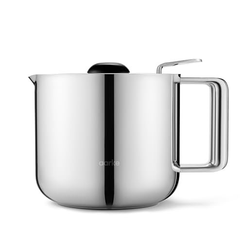 Aarke Thermal Jug - Premium Double-Wall Vacuum Insulated Stainless Steel Coffee Carafe With Push-And-Pour Lid, 10 Cup Capacity, Seamless Integration Coffee Maker