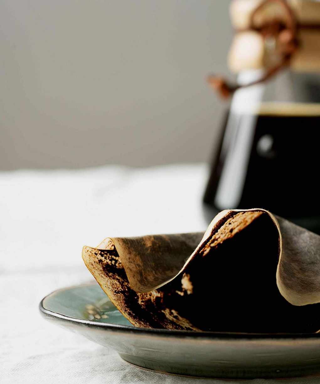 Coffee grounds for cleaning furniture
