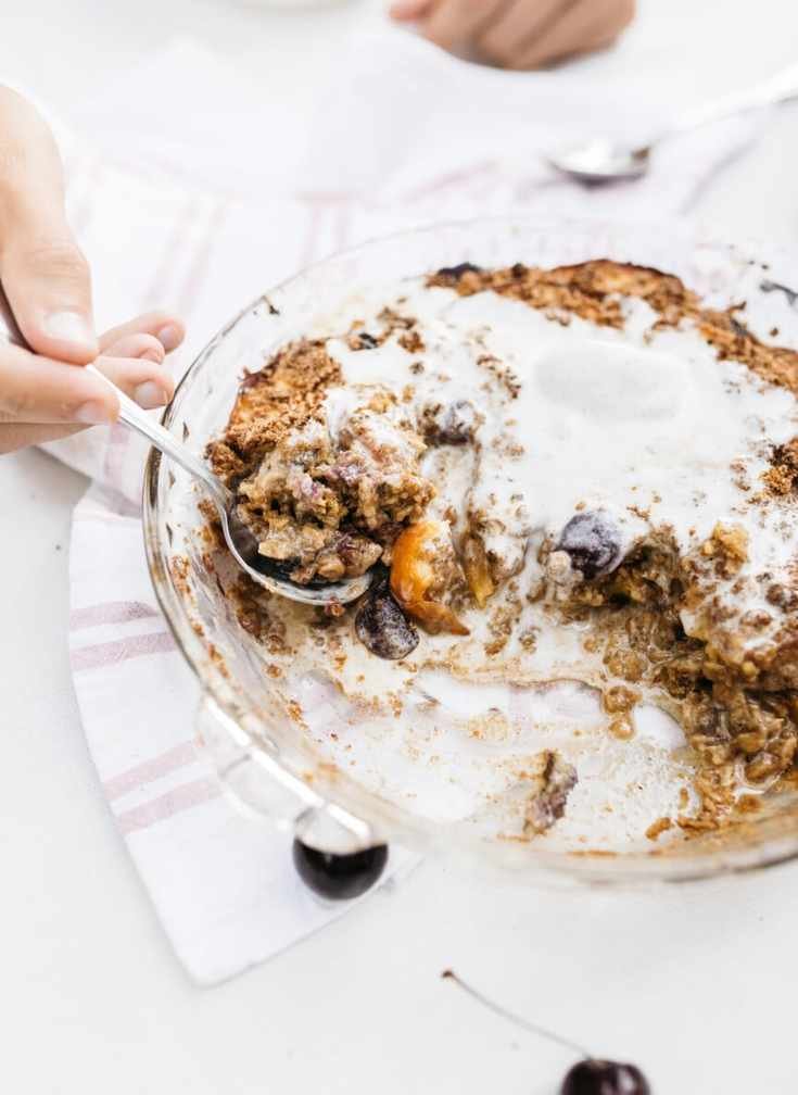 Delightful Stone Fruit Crisp with Cinnamon Crumble to Celebrate Summer's End