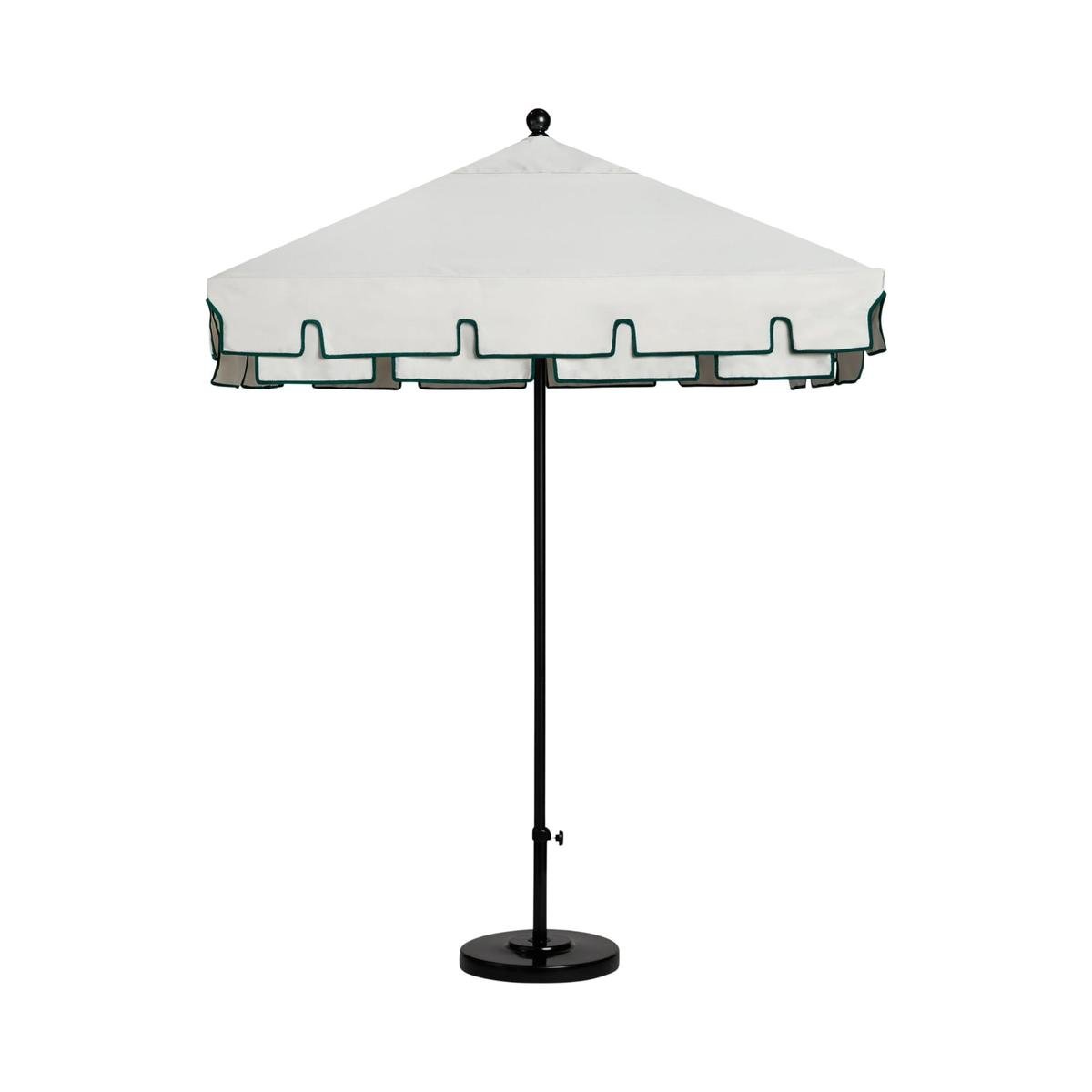 a white outdoor umbrella