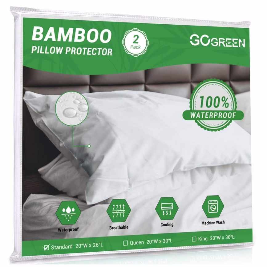 Bamboo pillow protector