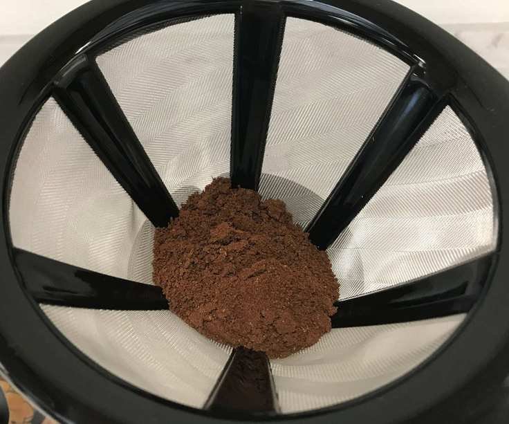 Bodum Pour-Over with coffee grounds