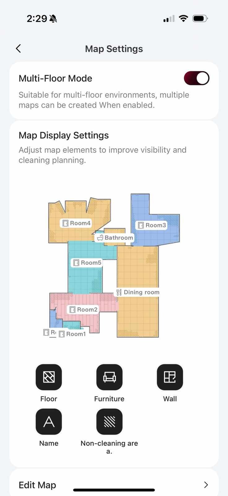 Mapping in the Yeedi app for the Yeedi S20 Infinity.