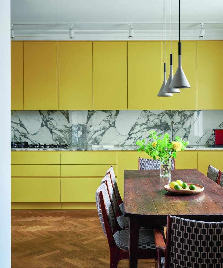 yellow kitchen