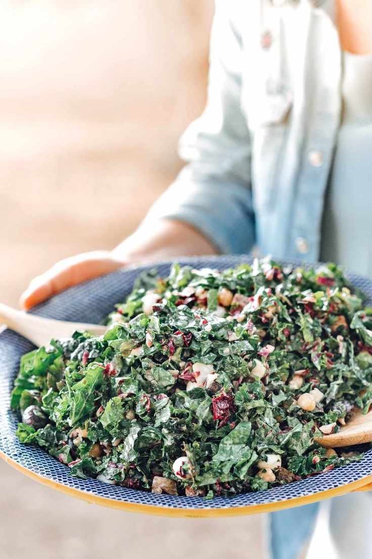 Delicious Kale Chopped Salad with Sourdough Croutons