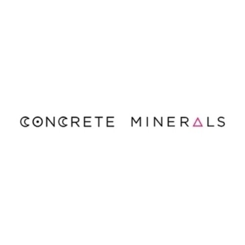 Concrete Minerals Discount Code
